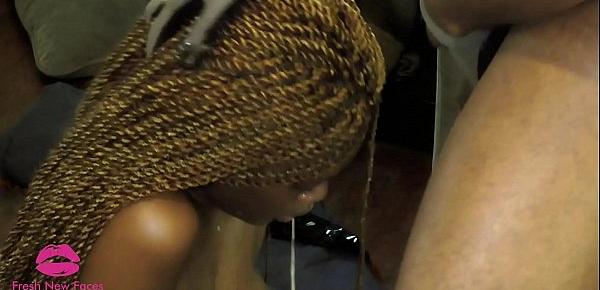  Hebrew Israelite Girl Face-fucked in a Puddle of Puke for Her Sins (Punished Scene 1)